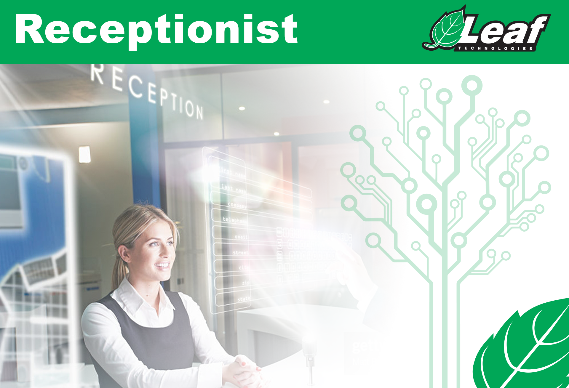 Receptionist Wanted