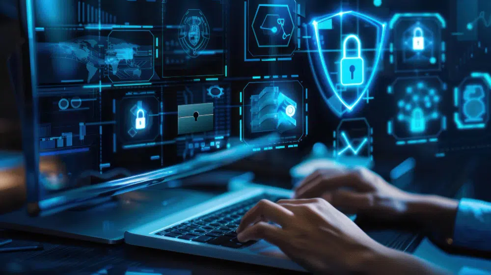 Cybersecurity interface with digital locks